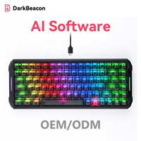Flux 84 Mechanical Wired Hall Effect Magnetic Switch RGB Backlit AI Gaming Keyboard USB-C-Black US Version ANSI Layout Spill