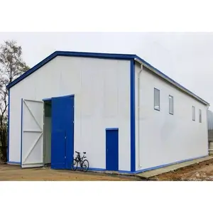 kostengünstiges modernes fertighaus stahlkonstruktion schönes lagergerüst schuppen vorgefertigtes tragbares verzinktes lager in china