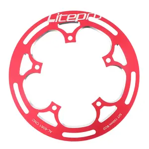 Litepro-Protector de rueda de cadena de bicicleta plegable, juego de bielas de aleación de aluminio, Protector de cadena de bicicleta, cubierta de 50/52/53/54T