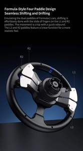 Volant de course à retour de force PXN V99, 900 ° /270 °   Pédales à effet Hall rotatives avec levier de vitesses 6+1 pour <span class=keywords><strong>PC</strong></span> PS4 Xbox Series X/S - Product Image 6