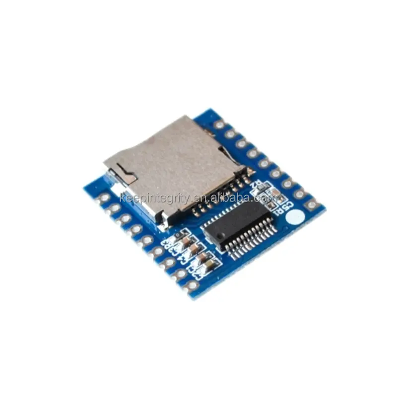 Placa de reprodução de módulo de voz XY-V17B microcontrolador de controle serial cartão SD/TF para MP3