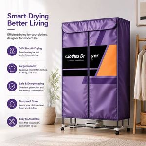 Secadora de Ropa Eléctrica Portátil Multifuncional de 2000W de Alta Potencia para Uso Doméstico y Hotelero, Eficiencia Energética, Plástico ABS - Product Image 5