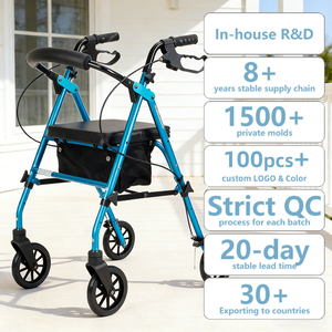 Deambulatore Pieghevole Simplywalk in Lega di Alluminio, Capacità 150kg, per Adulti, con Certificazione UKCA - Product Image 1