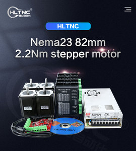 HLTNC Nema 23 3A 82MM 2,2 Nm 1,8 Nema23 57 HS82 2-Phasen-Hybrid-Schrittmotor DM542/TB6600 Treibers ätze - Product Image 2