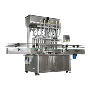 The new listing 8 Heads Automatic Ethyl Alcohol Chemical Liquid Vertical 1 Liter Filling Machine