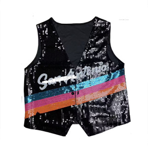 Venta al por mayor <span class=keywords><strong>de</strong></span> fábrica: Novedad, gorras y camisetas brillantes con lentejuelas <span class=keywords><strong>de</strong></span> los San Antonio <span class=keywords><strong>Spurs</strong></span> para aficionados al baloncesto, listas para enviar. - Product Image 3