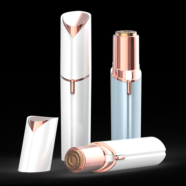 Portable Rechargeable Lipstick Shell Facial Eyebrow Hair Remover Lady Shaver Electric Epilator Lipstick Eyebrow Trimming Pencil