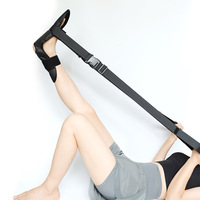 Sangle de yoga pour pied tombant, étirement des ligaments de la cheville et des membres inférieurs, entraînement orthopédique, fermeture auto-agrippante, anneau en D
