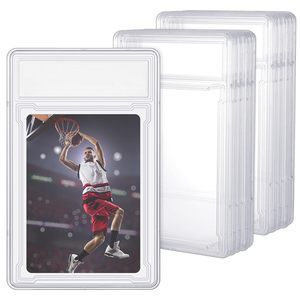 NOVISON Nouvelle Boîte Rigide Transparente en Plastique pour Porte-Badge, Étui de Protection Transparent en PS pour Cartes Gradées et Slabs - Product Image 1