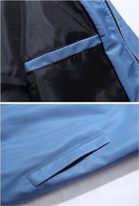 2024 Blouson aviateur décontracté coupe ajustée tissé avec logo personnalisé pour hommes Veste universitaire Streetwear d'hiver Veste imperméable et respirante XS-XL - Product Image 4