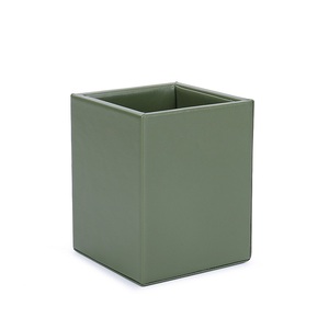 Organizzatore da Scrivania di Alta Qualità, Portapenne in Pelle PU <span class=keywords><strong>Verde</strong></span>, Porta Matite Quadrato per Ufficio e Scuola - Product Image 2