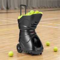 Machine de service de tennis portable à vitesse réglable, hauteur flexible, structure interne anti-usure, pour entraînement de frappe débutant 150