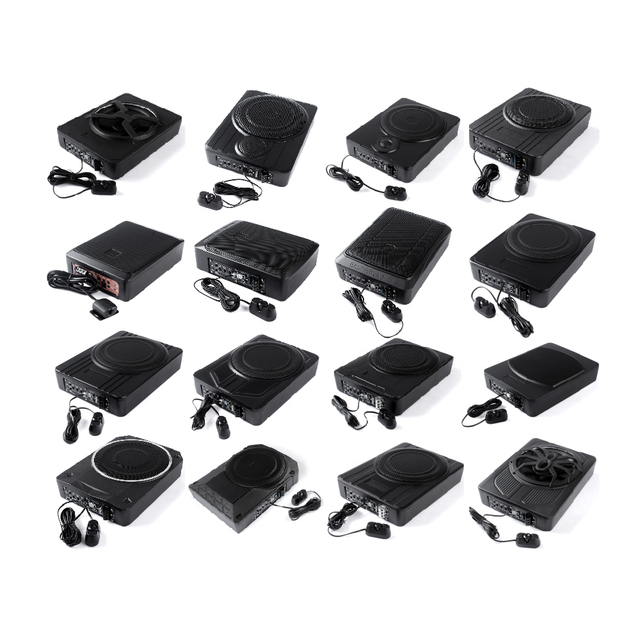 80W/100W/120W Car Power Amplifier Mini Powerful Bass Rms Car Audio Active Speaker Slim Ultra-thin Subwoofer Under Seat