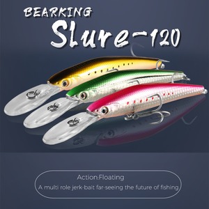 Bearking Dài Cast Dài Lip 12Cm Chiều Dài Của Cơ Thể 22G Nổi Minnow New Top Mồi Câu Cá Nước - Product Image 3