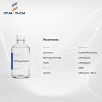 Octyltriéthoxysilane de qualité industrielle à 99,5 % de pureté élevée, CAS 2943-75-1, triéthoxyoctylsilane, promoteur d'adhérence au silane