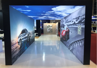 Fabricant chinois de la marque LINGTONG, grand format personnalisé, panneau publicitaire LED pliable et portable en tissu SEG rétroéclairé résistant aux flammes