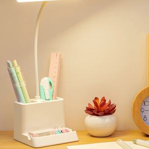 Lampe de bureau LED rechargeable avec porte-stylo, commande tactile, lumière flexible, connexion USB, lampe de table - Product Image 5