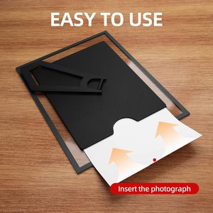 Customized Crystal Glass <b>Gold</b> Photo <b>Frame</b> 8x10 Picture <b>Frame</b> Glass for Tabletop Display Vertical or Horizontal - Product Image 3