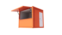 Conteneur-bar de 10 pieds, style plat, cabine modulaire prête à l'emploi, design moderne, petit magasin, mini-maison en conteneur à vendre