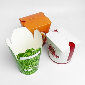 Taza de café 7x7x3 impresa personalizada redonda para llevar, Papel kraft de arroz para llevar, <span class=keywords><strong>pasta</strong></span> de fideos, caja de 10 oz 1000 para Fideos - Product Image 3