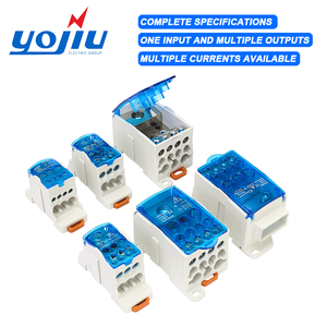 Ukk80a đơn cực Modular Bảng điều chỉnh kết nối điện vít Lồng phân phối khối thiết bị đầu cuối với danh bạ đồng Loại sản phẩm - Product Image 2