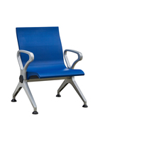 Chaise d'attente confortable en PU avec dossier inclinable, écologique et durable, pour aéroport, gare, arrêt de bus, salon, centre commercial