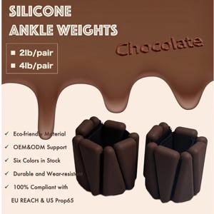 Pesas Ajustables para Tobillos y Muñecas de Cuero PU, 300g, Forma Rectangular, para Entrenamiento de Fuerza, Unisex, Cierre de Velcro - Product Image 3