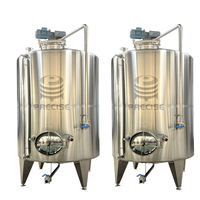 Cuves de Fermentation à Double Enveloppe en Acier Inoxydable pour Vin, Jus de Fruits et Alcool, 1000L-10000L, 5000L, 2000L, avec Refroidissement par Plaque à Cavités