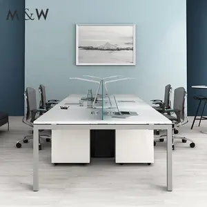 عرض مباشر من المصنع على طاولة مكتب بمحطة تصميم أثاث للموظفين محطة عمل ذات مظهر صغير للعمل المكتبي