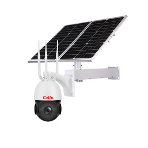 PAS de panneau solaire 80W hors ligne 5MP 8MP 36X Zoom optique PTZ 4G Wifi Système de caméra solaire audio bidirectionnel Sécurité de construction extérieure - Product Image 4