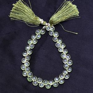 Briolette de corazón facetado de cristal de amatista verde AAA, cuentas de 5mm-7mm, Briolette de piedras preciosas de cuarzo hidráulico de amatista verde para la fabricación de joyas - Product Image 6