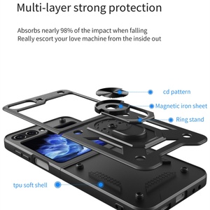 Funda Protectora de TPU para PC con Soporte de Anillo para Samsung Galaxy Z Flip 6 5 4 3 - Product Image 4