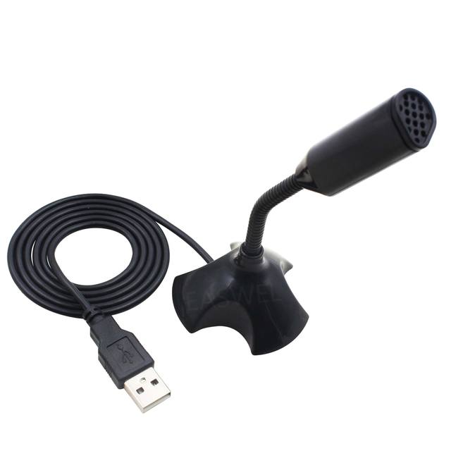 Desktop Mini USB Stand Microphone Mic for Desktop Laptop PC Computer Adjustable Gooseneck Streaming Mic