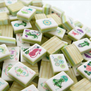 Stock American Mahjong Tiles Custom Engraving Acrylic Luxury Modern Eco-Friendly Durable Foldable Portable <b>Entertainment</b> - Product Image 1