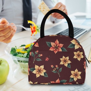 Trendy Fashion Stylish Lunch Bag Custom Hawaii Tropical Hau Insulation Thermal Cooler Tote Lunch Bag for Picnic Office Worker - Product Image 5
