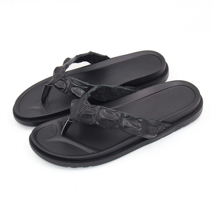 Chanclas de cuero de cocodrilo, <span class=keywords><strong>sandalias</strong></span> de cocodrilo para <span class=keywords><strong>hombre</strong></span>, zapatillas de cocodrilo con diseño personalizado - Product Image 4