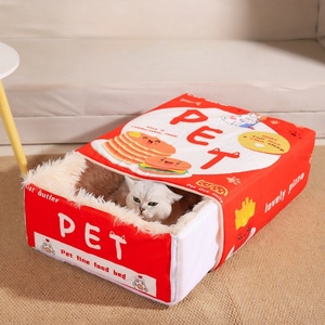 New Snack Box Plush <strong>Pet</strong> <strong>Bed</strong> Fully Enclosed Cookie Box Shape Warm Soft Windbreak Cute Pull Out Cat House Cushion <strong>Pet</strong> <strong>Products</strong> - Product Image 4
