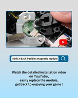 CHARM FOCUS Kit de réparation magnétique pour manette PS5 Edge, utilisé pour réparer les boutons arrière détachés et remplacer les pièces