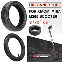 Neumáticos Delanteros y Traseros de 8.5 Pulgadas para Patinete Eléctrico Xiaomi M365 Pro, Accesorios Originales de la UE, Neumáticos de Goma Más Gruesos de 8 1/2x2 + Cámara de Aire