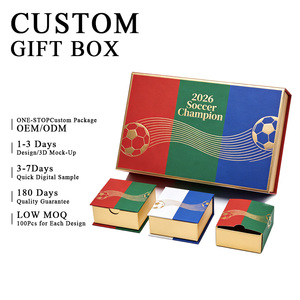 Caja de Papel Impermeable con Logotipo Personalizado, <span class=keywords><strong>Precio</strong></span> de Fábrica, Venta al por Mayor, Materiales Reciclados Ecológicos de Lujo, Juego de Cajas con Relieve Magnético - Product Image 1