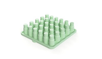 Moule à glaçons en silicone de qualité alimentaire en forme de tasse, avec couvercle, pour la fabrication de blocs de glace, accessoire de cuisine et de bar, vente chaude