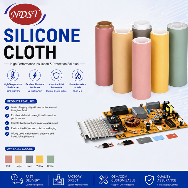 NDST NDST-SB110 TO-220 Thermally Conductive Silicone Fabric Insulating Gasket LED 6kV High Voltage Resistant High Temperature