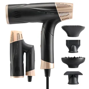 Secador de cabelo profissional de alta velocidade com bico de escova difusor 2200W