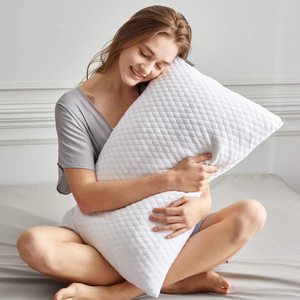 Oreiller en mousse à mémoire de forme OEM en gros pour un sommeil confortable, tissu doux amovible avec thérapie de massage du cou pour hôtels et soins infirmiers - Product Image 5