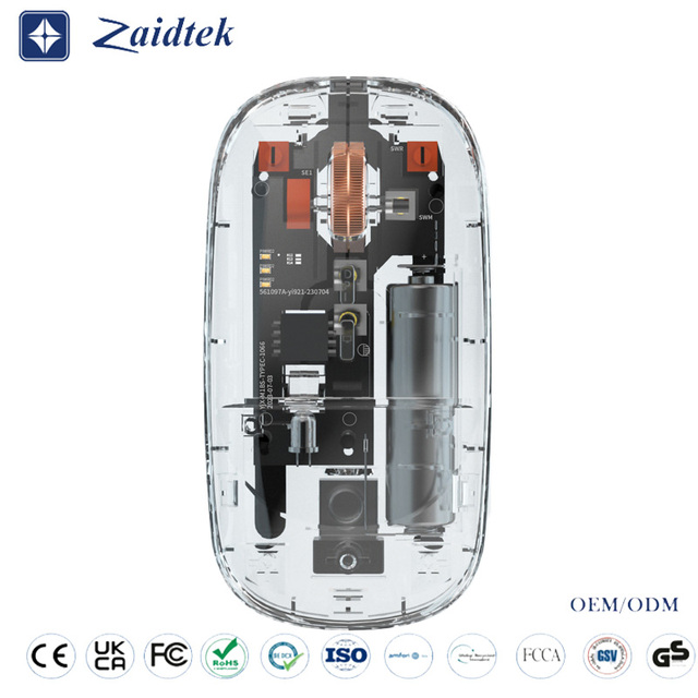 Ergonomic Gaming Mini Wireless Mouse 2.4G+BT 5.0 with LED Backlit High DPI Silent Charging for Phone/Tablet/Computer