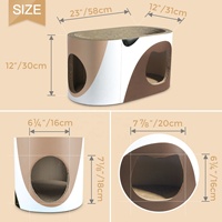 Nouvelle cage portable pour animaux, écologique, propre et hygiénique, jouet pour chat, griffoir en carton, lit pour chat, maison de jeu