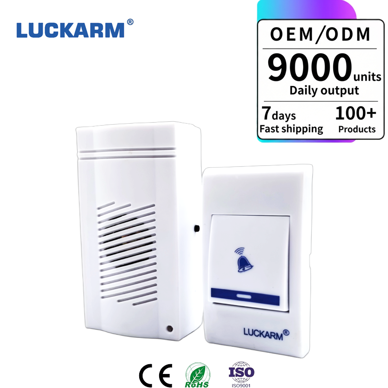 LUCKARM Wireless Doorbell Modern Digital Design