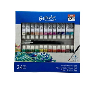 Juego de Pintura Acrílica Profesional de 24 <span class=keywords><strong>Colores</strong></span>, No Tóxica, Calidad Artística, <span class=keywords><strong>para</strong></span> Lienzo, <span class=keywords><strong>Madera</strong></span>, Tela, Piedra, Manualidades, Venta al Por Mayor - Product Image 1