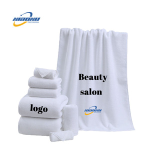Peluquería Salón Bordado Logo Mano Cara Toalla Hotel Lujo Spa Algodón Terry Juego de toallas de baño - Product Image 3