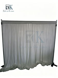 Easy Install Pipe and Drape Kit Backdrop for Trade show Booth Wedding Decor - Product Image 1